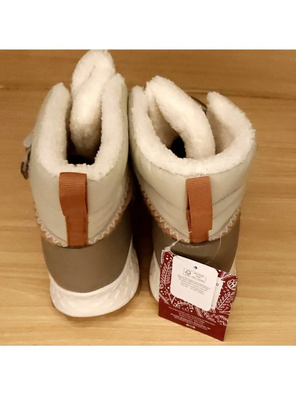 Muk Luk Womens New Beige Wren Snow Boot 9